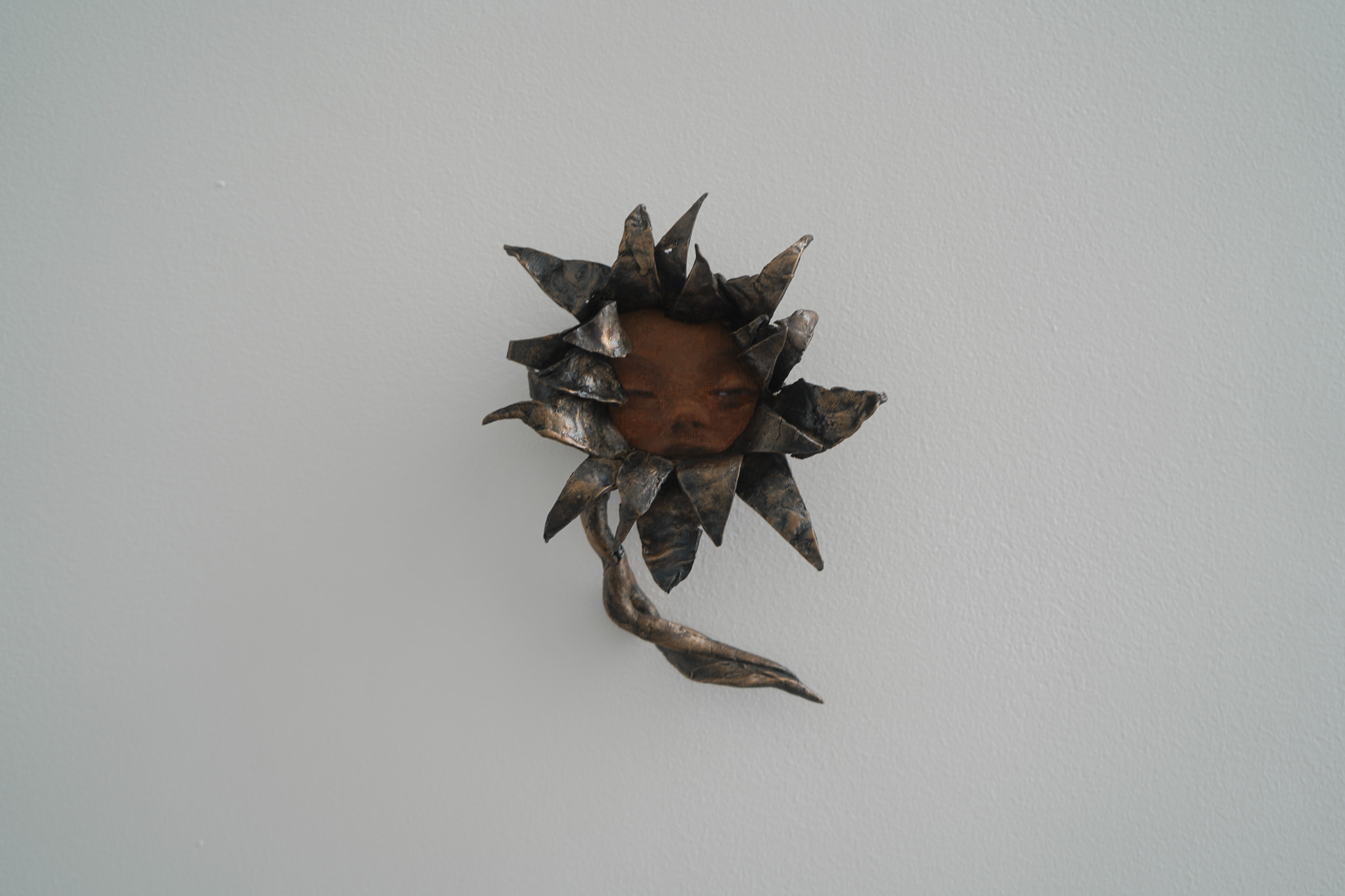 Trinket Philosophy, bronze and oil sculpture
